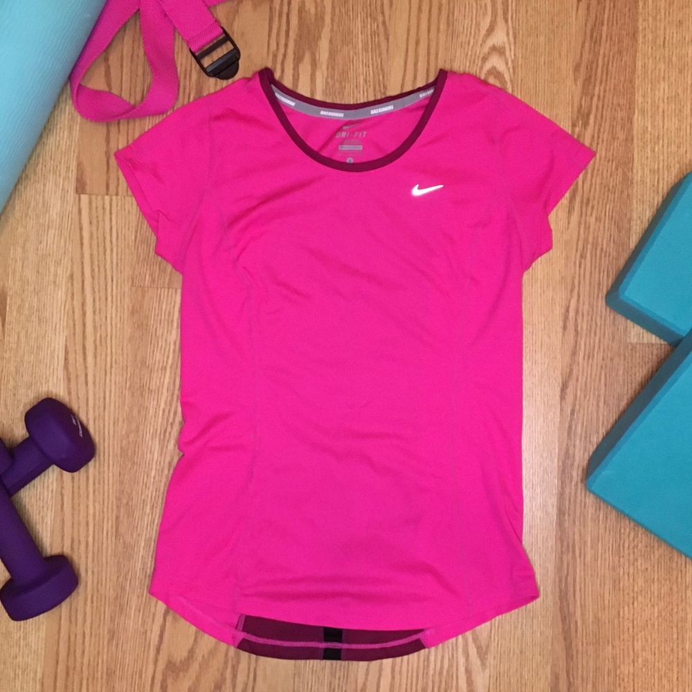 Pink Nike Top Shirt Dri Fit